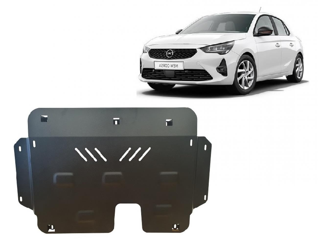 Stahl Unterfahrschutz für Motor kompatibel mit Opel Corsa F (2019-2025) Scut Protection von Scut Protection