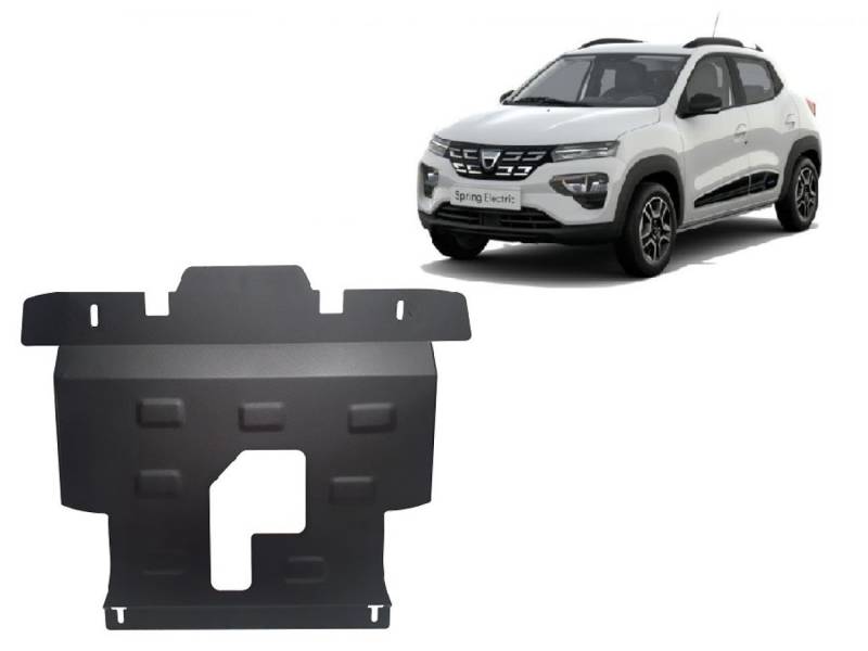 Stahl Unterfahrschutz für Motor kompatibel mit Dacia Spring - (2021-2025) von Scut Protection