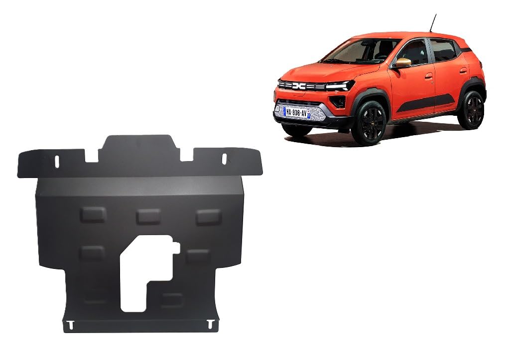 Stahl Unterfahrschutz für Motor kompatibel mit Dacia Spring - (2024-2025) von Scut Protection