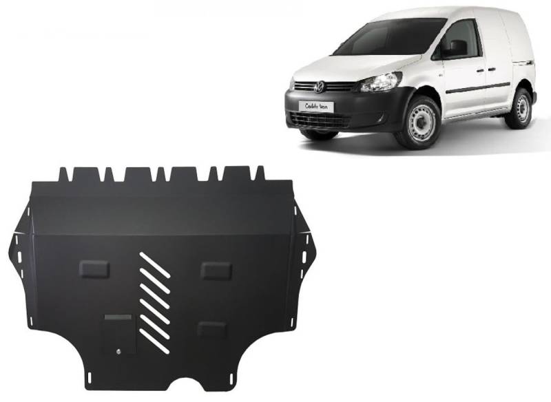 Stahl Unterfahrschutz für Motor kompatibel mit Marke Volkswagen Caddy - (2011-2020) Scut Protection von Scut Protection