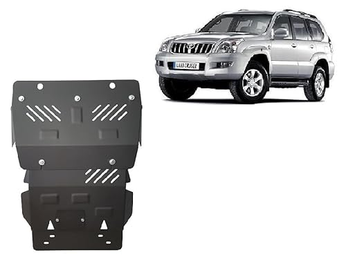Stahl Unterfahrschutz für Motor kompatibel mit Toyota Land Cruiser J120 - (2002-2009) Scut Protection von Scut Protection
