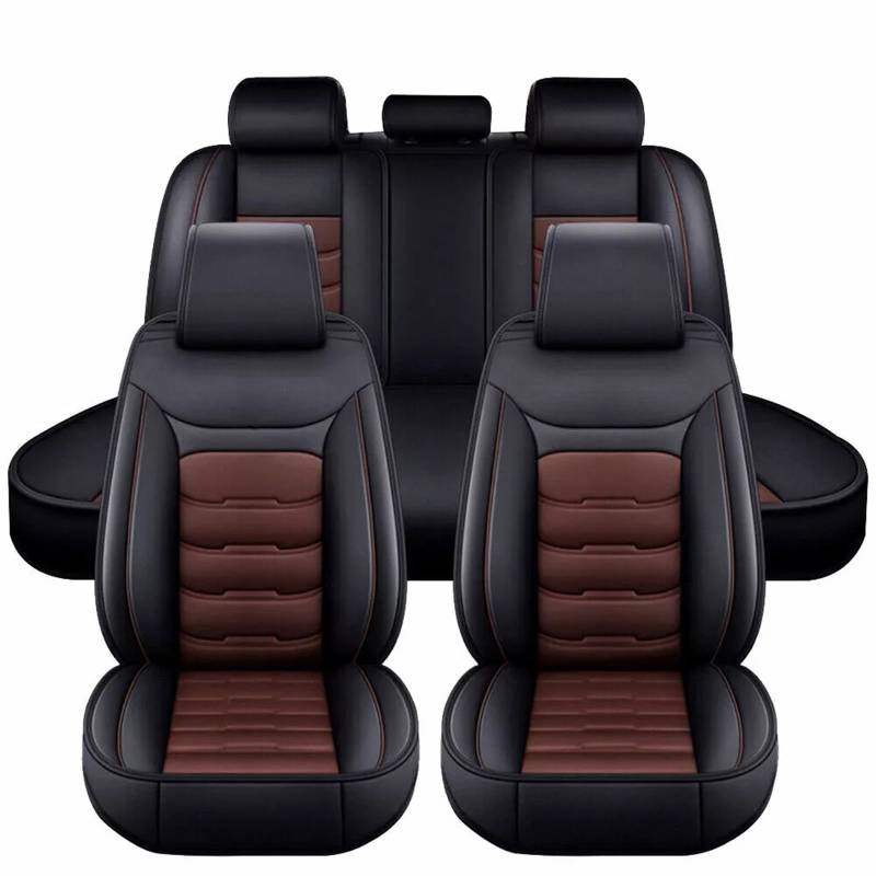 Full Set Auto Sitzbezüge für Audi A5 Sportback 3.0 TDI Quattro,Wasserdichtes VerschleißFest Leder Auto Sitzschutz,5 Stück Autositzbezüge von SePkus