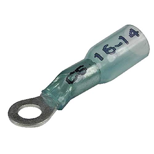 Seachoice 50 – 62331 Flachsteck termo-retráctil Ring, Blau, 1,31 – 2,08 mm2, Knopfloch 4,7 mm, 3 Stück von SEACHOICE
