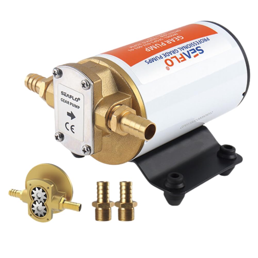 SEAFLO 12v Self Priming Impeller Gear Pump 3.2 GPM/12.0 LPM for Diesel Lubricants Machinery Fuel Scavenge Oil Transfer SEAFLO 12v Self Priming Impeller Gear Pump 3.2 GPM/12.0 LPM for Diesel Lubricants Machinery Fuel Scavenge Oil Transfer von Seaflo