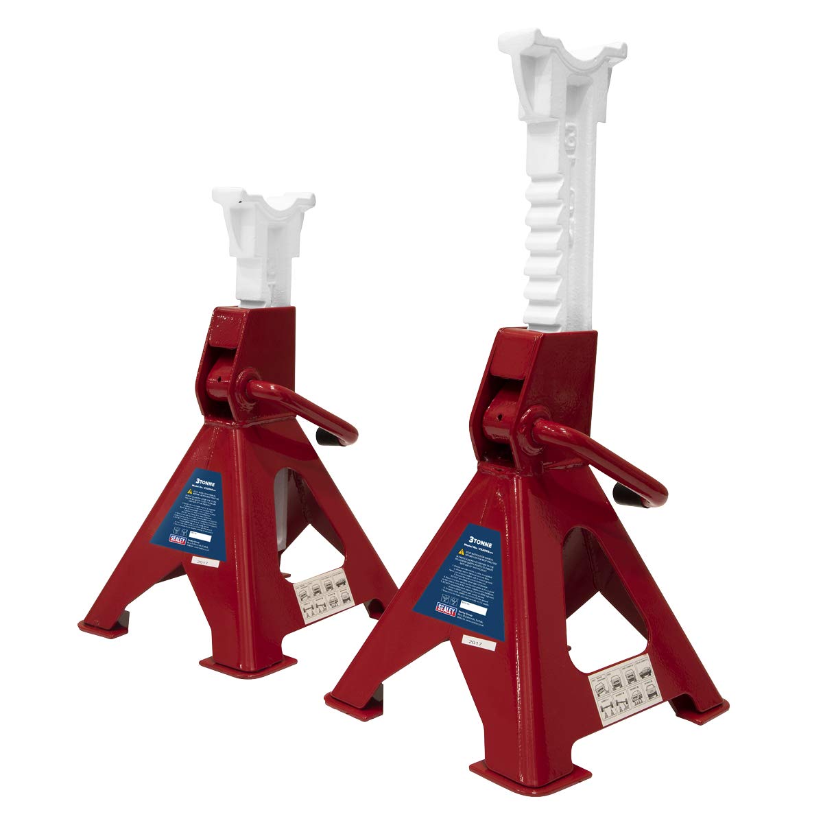 SEALEY ACHSSTÜTZE 3tonne Kapazität pro Ständer 6tonne pro Paar Ratchet Type SEALEY ACHSSTÜTZE 3tonne Kapazität pro Ständer 6tonne pro Paar Ratchet Type von Sealey