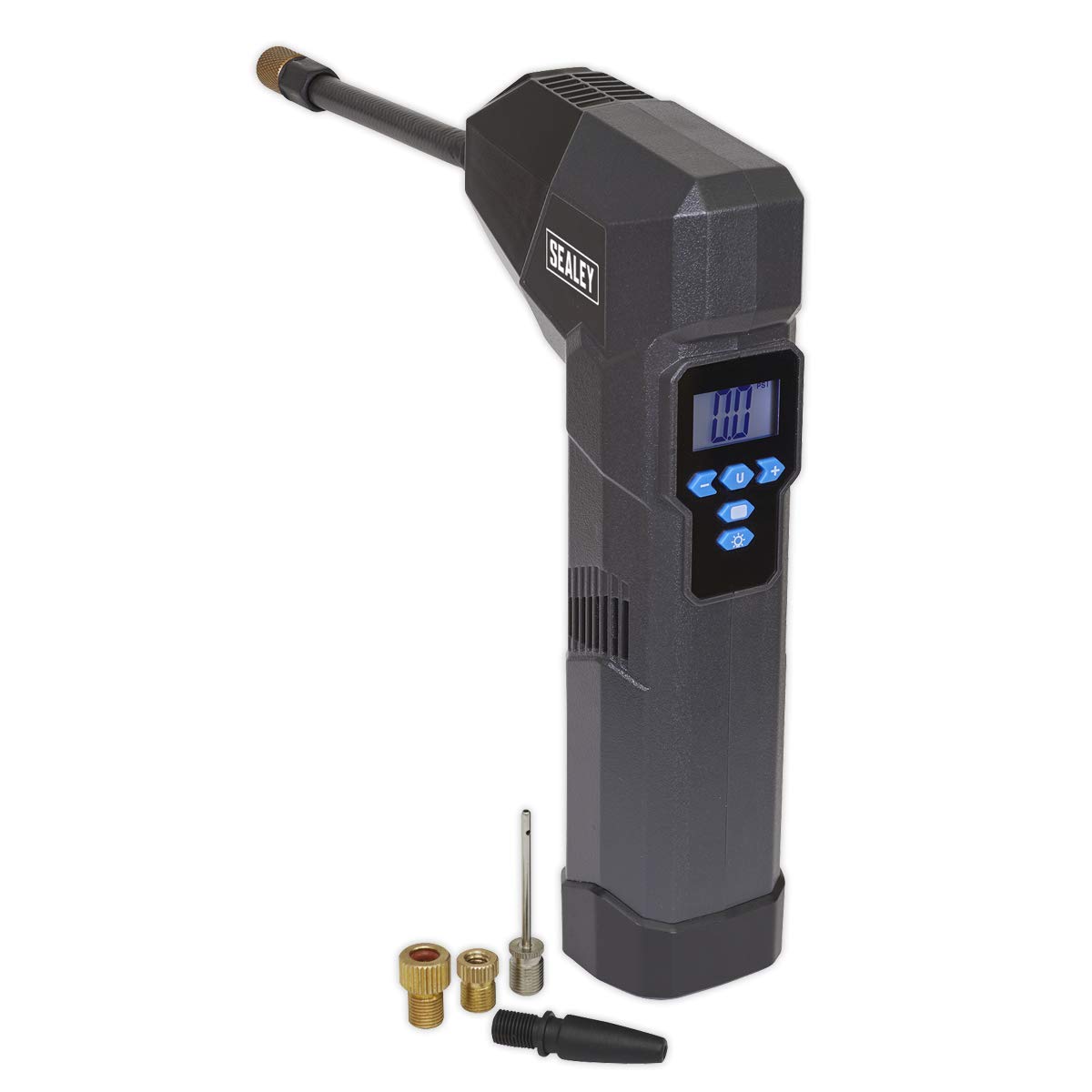Sealey Cti120 Kompakter wiederaufladbarer Reifenfüller & Powerbank mit Arbeitslicht, Grau Sealey Cti120 Kompakter wiederaufladbarer Reifenfüller & Powerbank mit Arbeitslicht, Grau von Sealey