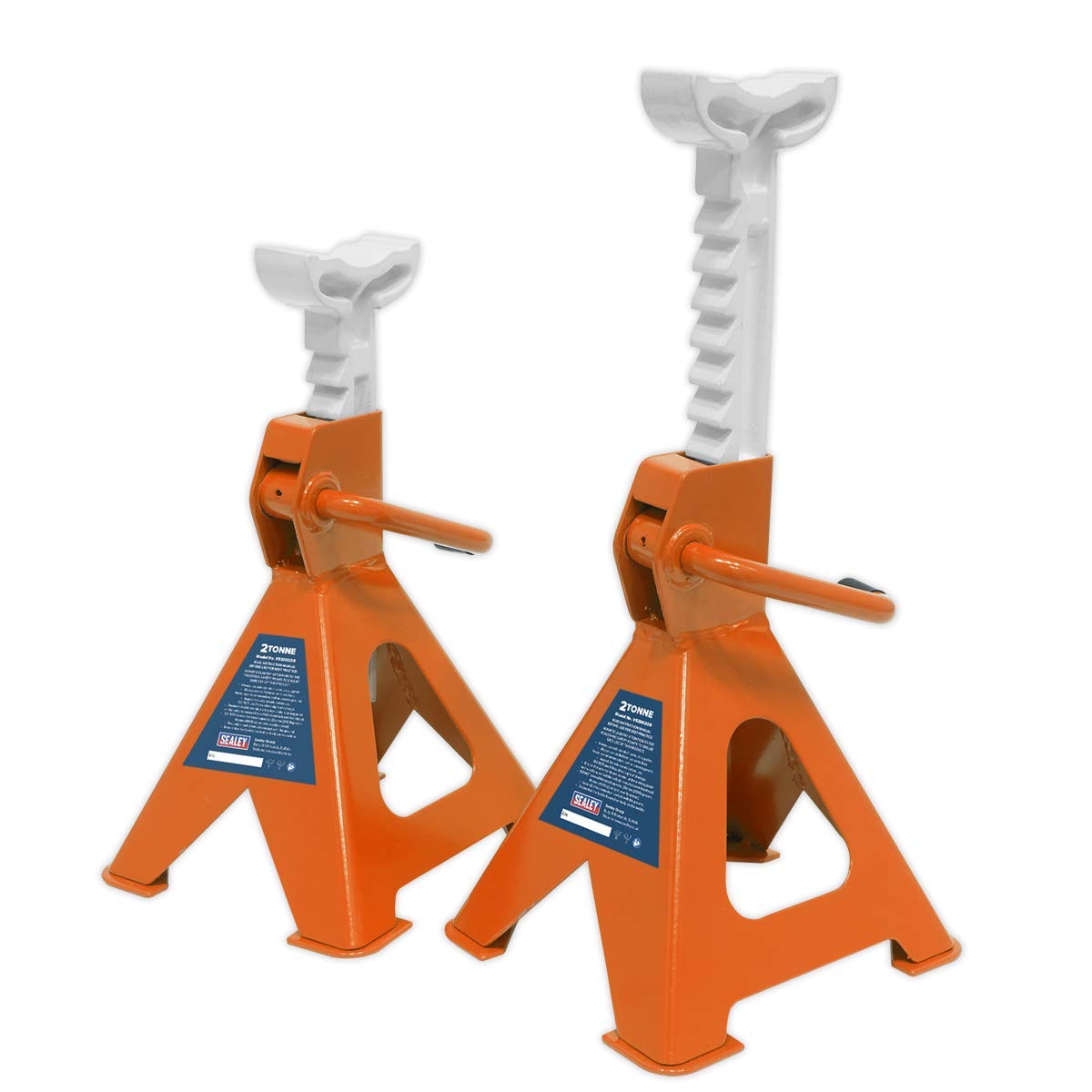 Sealey VS2002OR Ratschen-Achse, 2 Tonnen Tragkraft pro Ständer, Orange Sealey VS2002OR Ratschen-Achse, 2 Tonnen Tragkraft pro Ständer, Orange von Sealey