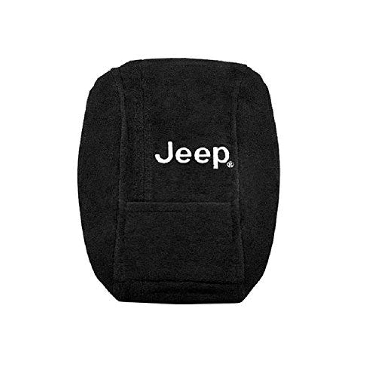 Seat Armour KAJGCB11-14 Offiziell lizenzierte Mittelkonsolen-Abdeckung mit aufgesticktem Jeep Logo für ausgewählte Jeep Grand Cherokee Modelle (2011-2017) – Schwarz von Seat Armour