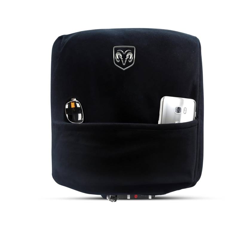 Sitz Armour Custom Fit Mittelkonsole für Select Dodge Ram Modelle mit Eimer Sitze – (schwarz) (Offizielles Lizenzprodukt RAM gesticktes Logo) von Seat Armour
