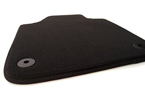 Fußmatte passend für Ibiza 6J 6P Velours Automatte schwarz Fahrermatte von kh Teile