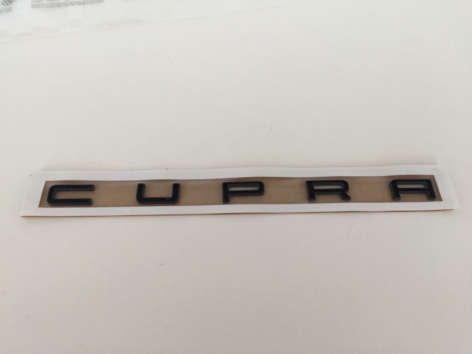 Original SEAT CUPRA Schriftzug schwarz Aufkleber Decal Emblem Logo badge von Seat