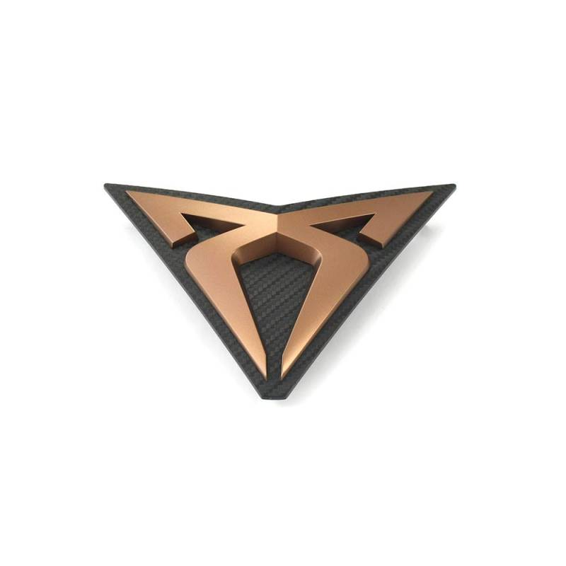 Seat 575853679JRZH Emblem CUPRA Ateca Tuning Logo Kühlergrill Kupfer/Carbon von Seat