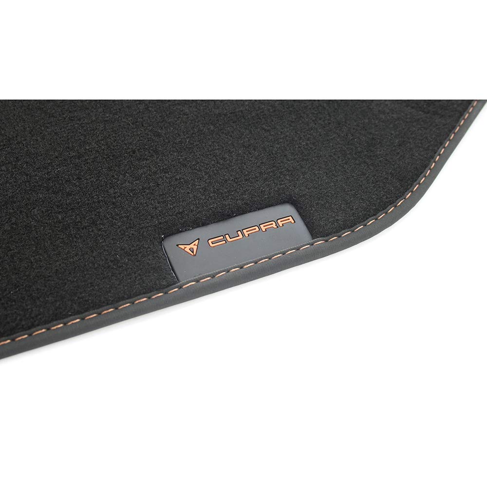 Seat 576863011LOE Fußmatten Cupra Textilmatten Stoffmatten V+H Velours Matten, Schwarz/Kupfer Seat 576863011LOE Fußmatten Cupra Textilmatten Stoffmatten V+H Velours Matten, Schwarz/Kupfer von Seat