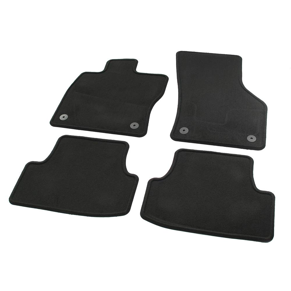 Seat 5F0061675041 Premium Velours Stoffmatten Velpic Textil Fußmatten Komplettsatz v+h, schwarz Seat 5F0061675041 Premium Velours Stoffmatten Velpic Textil Fußmatten Komplettsatz v+h, schwarz von Seat