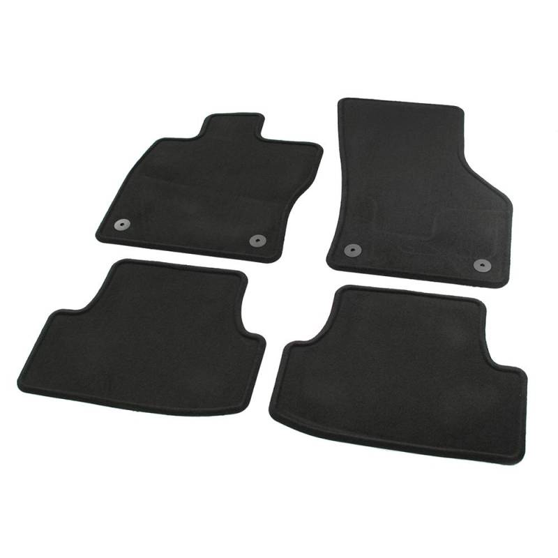 Seat 5F0061675041 Premium Velours Stoffmatten Velpic Textil Fußmatten Komplettsatz v+h, schwarz von Seat