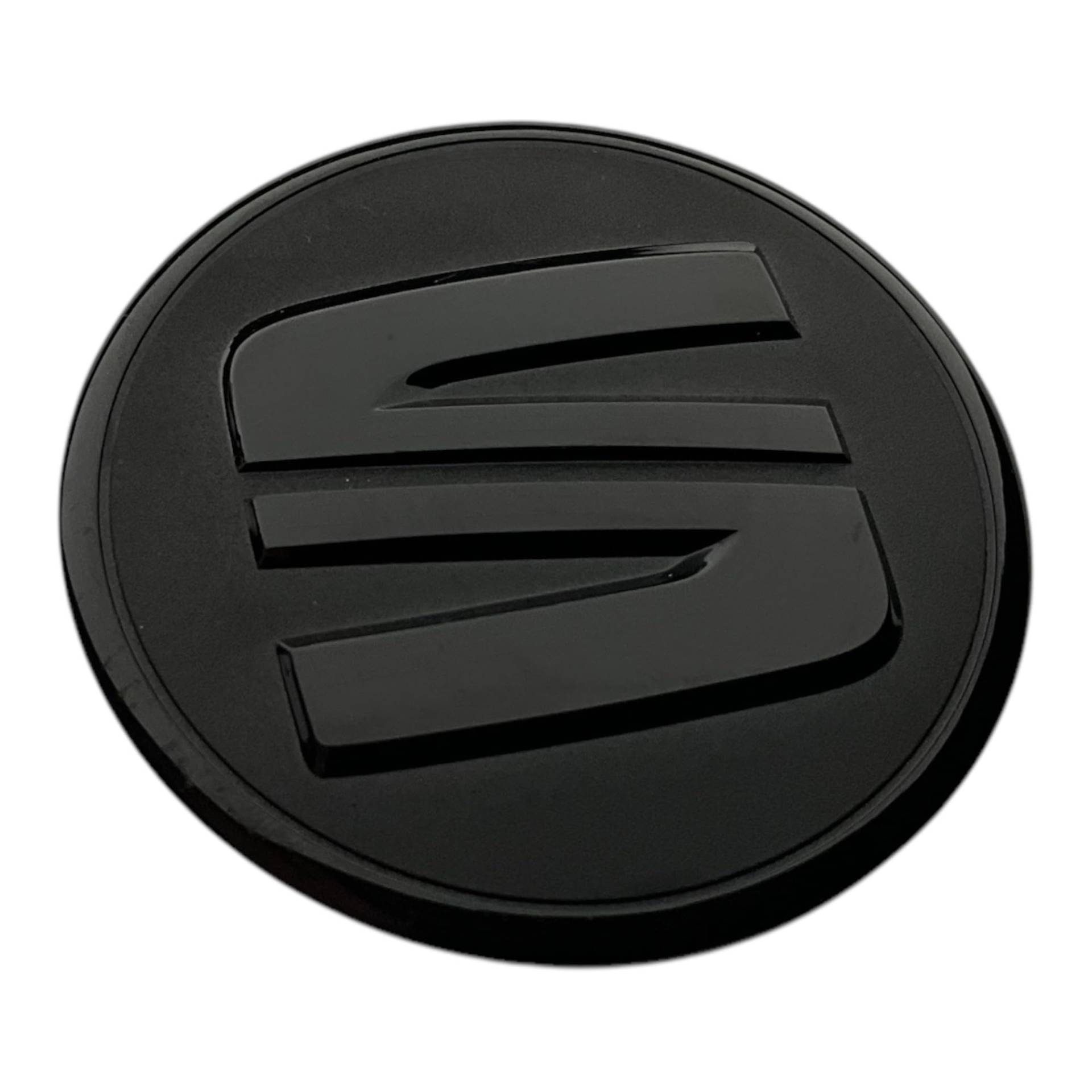 Seat 5F0103940 Logo Zeichen Motorabdeckung Emblem Motorraum Abdeckung Aufkleber, schwarz von Seat