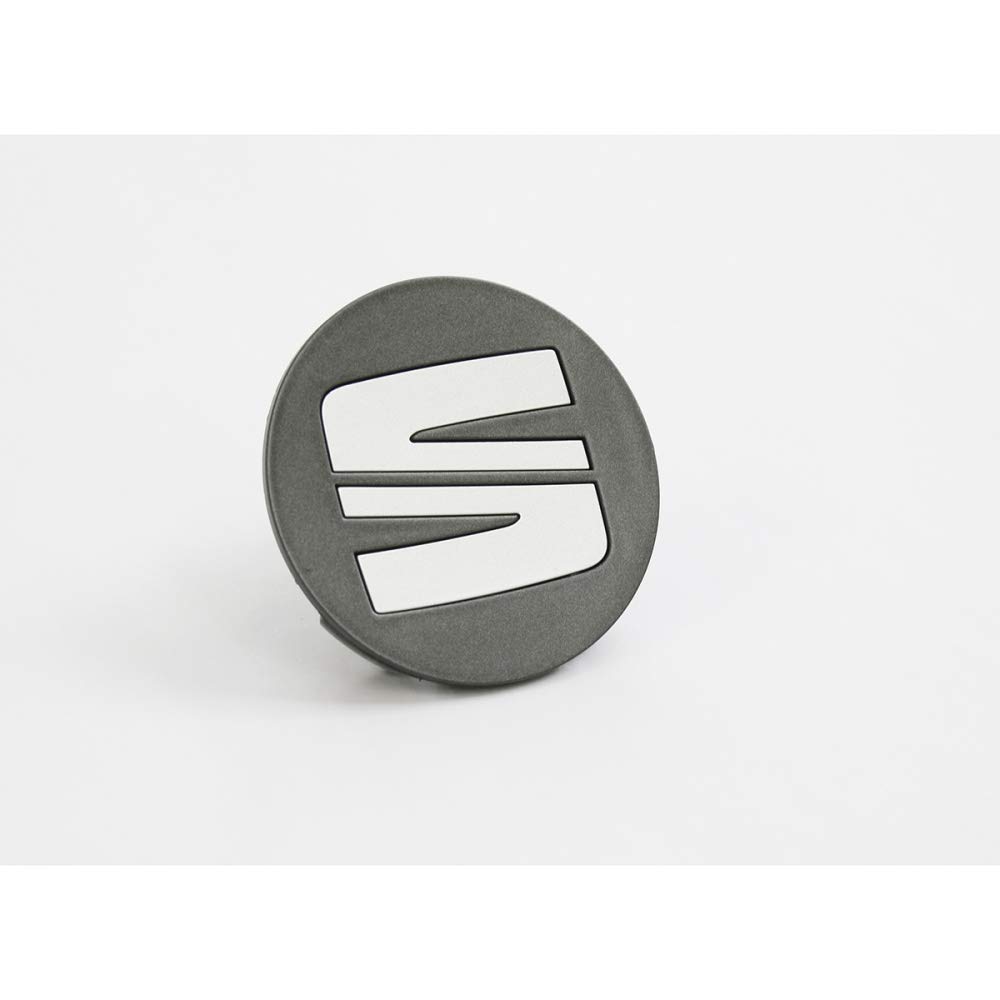 Seat 5FA601171XPF Radzierkappe (1 Stück) Nabenabdeckung Nabenkappe Radkappe, grau/silber von Seat