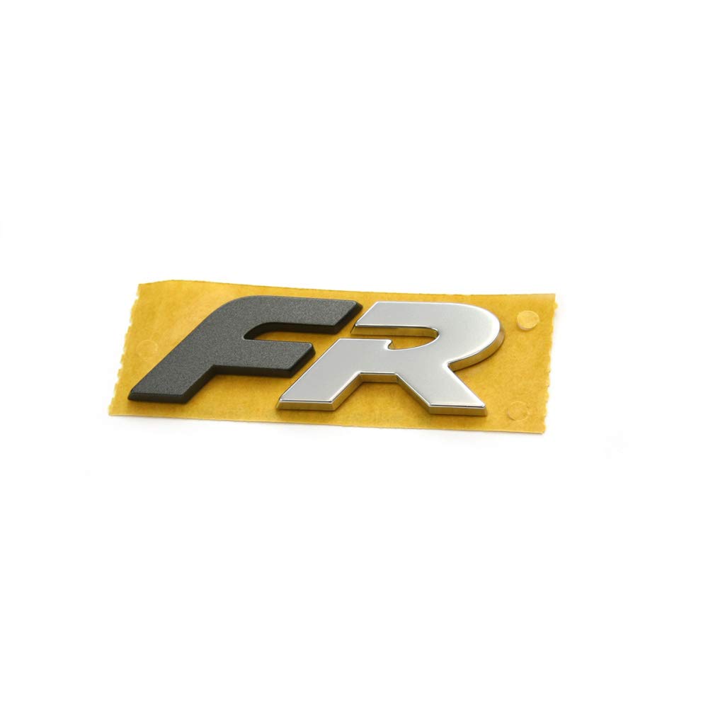 Seat 5FA853670UTZ Schriftzug FR Logo Heckklappe Formula Racing Tuning Emblem, grau-metallic matt von Seat