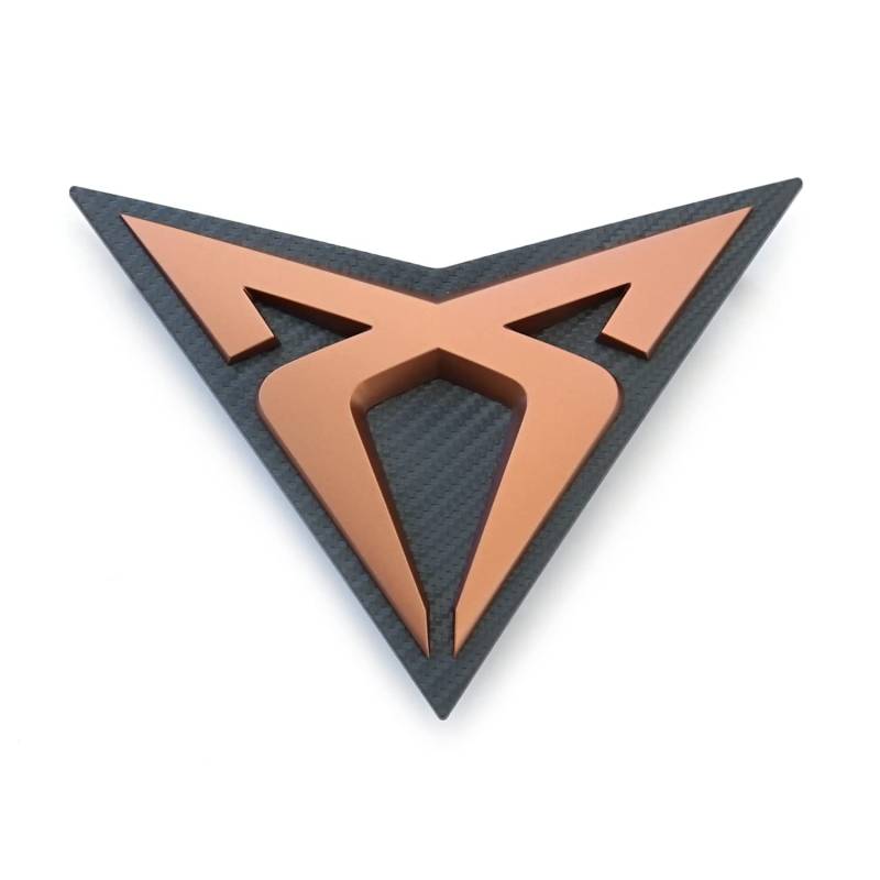 Seat CUPRA Formentor Emblem Kühlergrill, kupfer, Carbon, passend für SUV ab 2021 von Seat