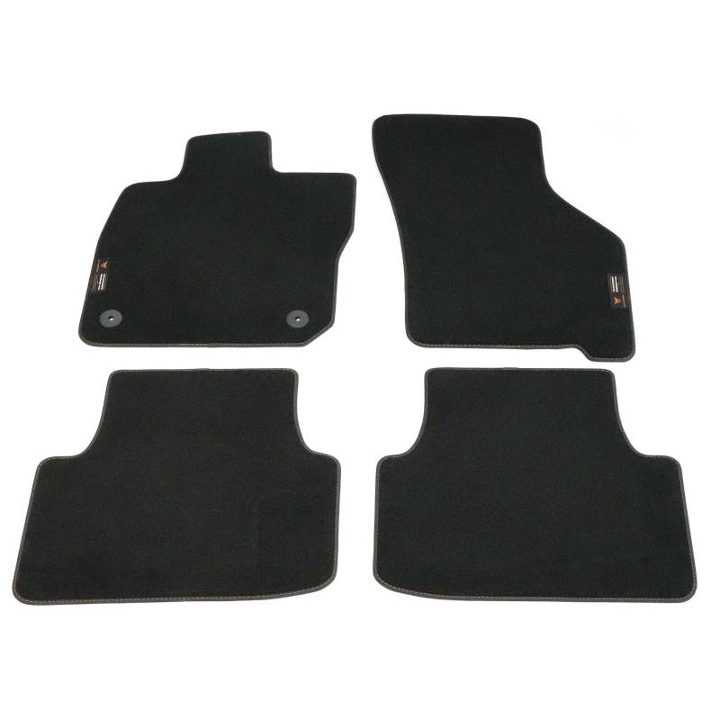 Seat 5FG863011ABLOE Fußmatten Premium Velours Textilfußmatten 4X Stoffmatten, mit Cupra Badge *** nur für Mild-Hybrid *** von Seat