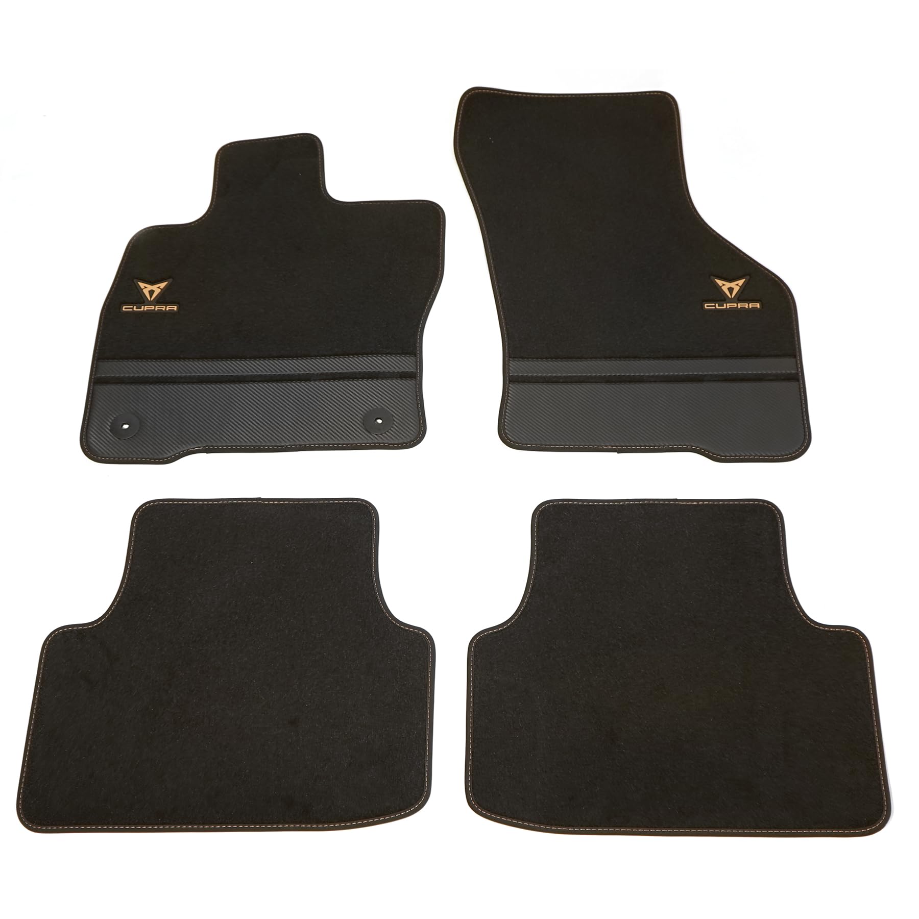 Seat 5FG863011MLOE Fußmatten Premium Velours Textilfußmatten 4X Stoffmatten, mit Cupra Schriftzug/Logo von Seat