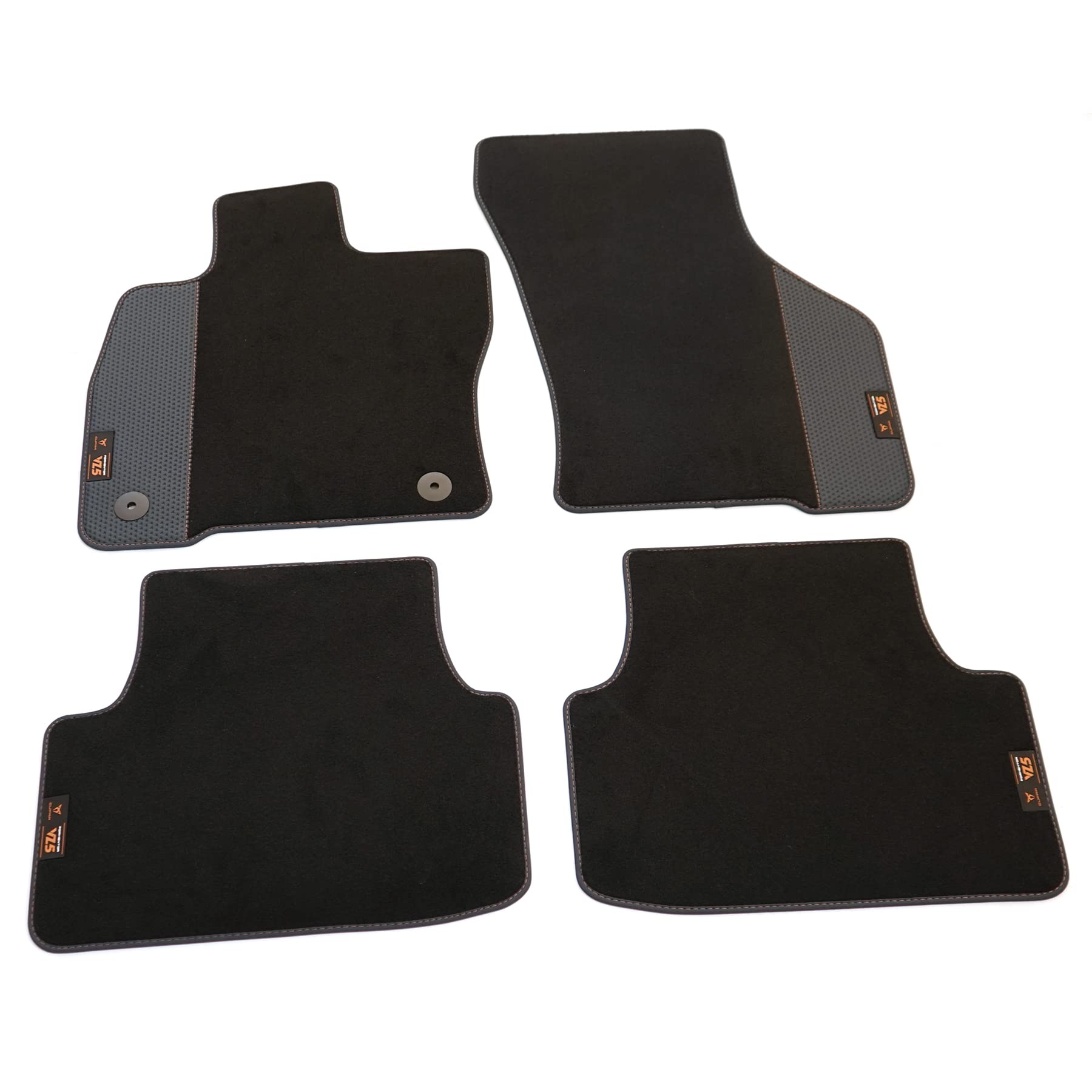 Seat 5FG863011PLOE Fußmatten Premium Velours Textilfußmatten 4X Stoffmatten, mit Cupra Formentor VZ5 Badge von Seat