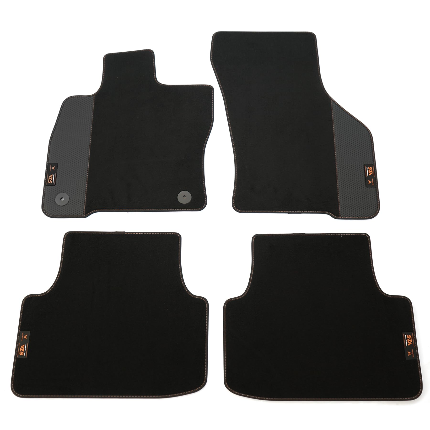 Seat 5FG863011QLOE Fußmatten Premium Velours Textilfußmatten 4X Stoffmatten, mit Cupra VZ5 Logo/Schriftzug von Seat