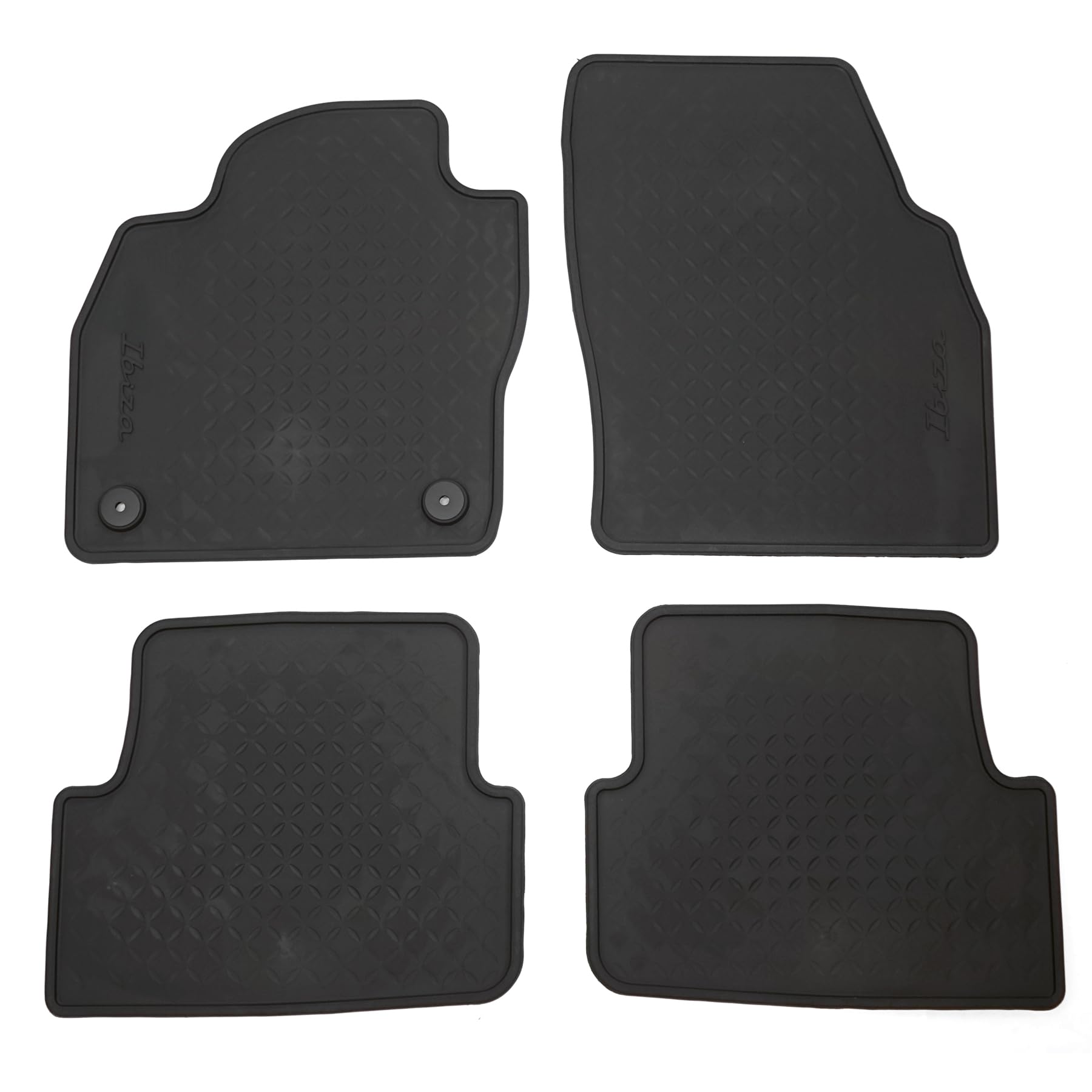 Seat 6F1061500A041 Gummi Fußmatten Allwetterfußmatten 4X Gummimatten, schwarz, mit Ibiza Schriftzug *** ab Produktion 13.06.2022 *** von Seat