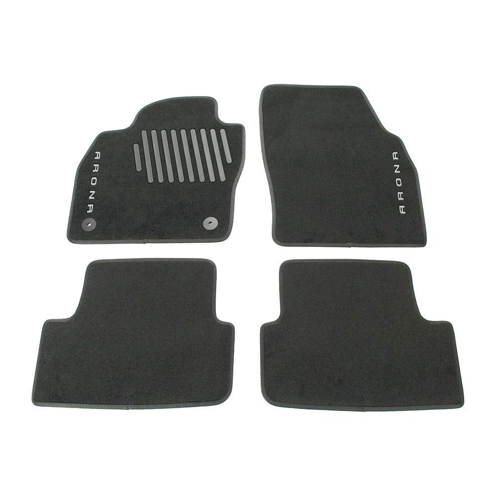 Seat 6F9061675C041 Trail Textil Fußmatten 4X Stoffmatten Velours Matten Schwarz, mit Arona Schriftzug Seat 6F9061675C041 Trail Textil Fußmatten 4X Stoffmatten Velours Matten Schwarz, mit Arona Schriftzug von Seat