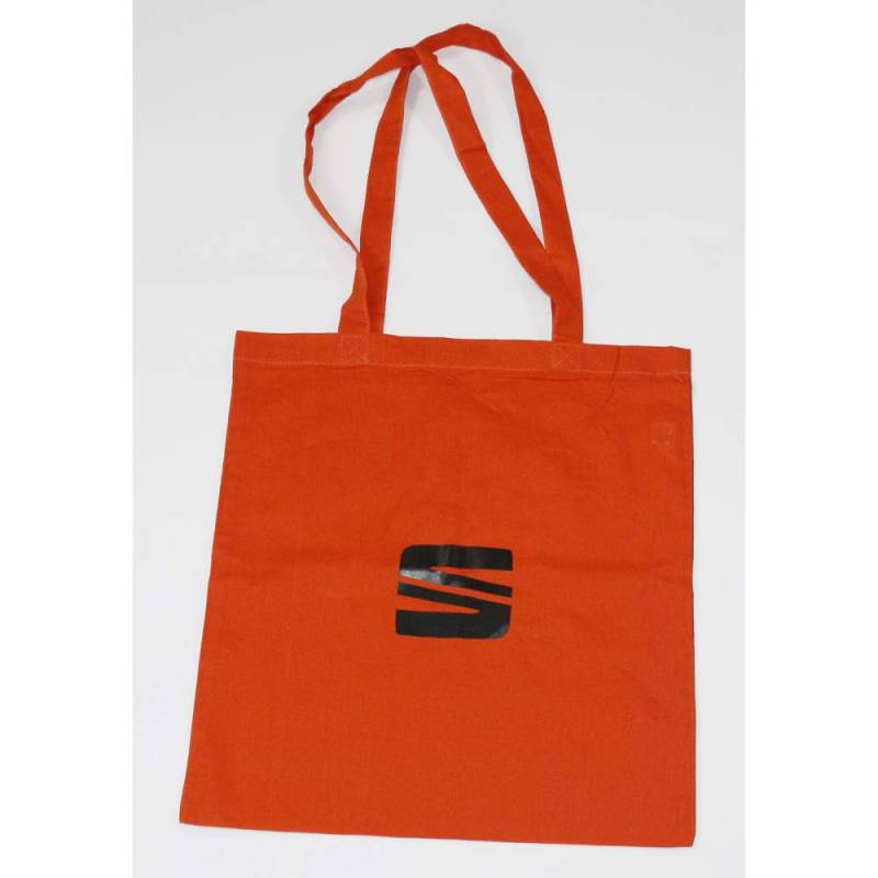 Seat 6H1087317KAC Baumwolltasche Tragetasche Beutel Einkaufstasche Umhängetasche orange von Seat