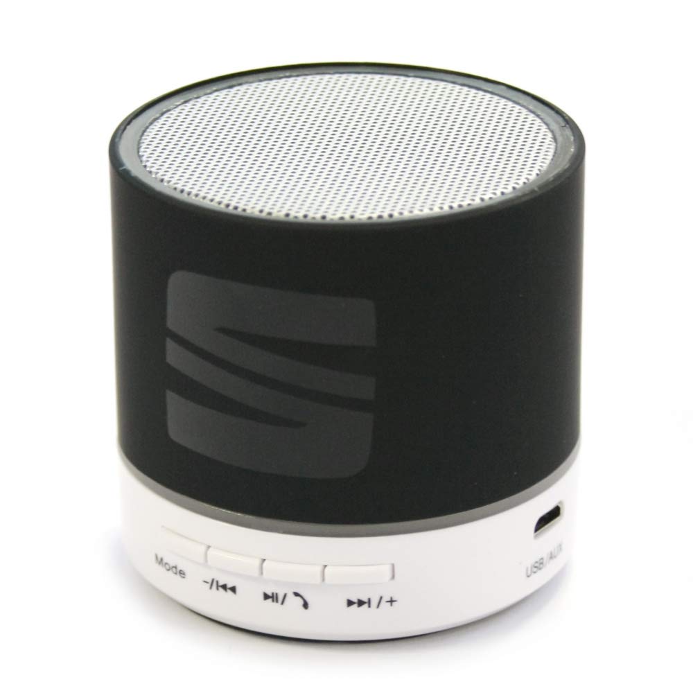 Seat 6H1087621KAA Lautsprecher kabellos Bluetooth Mini Speaker schwarz von Seat
