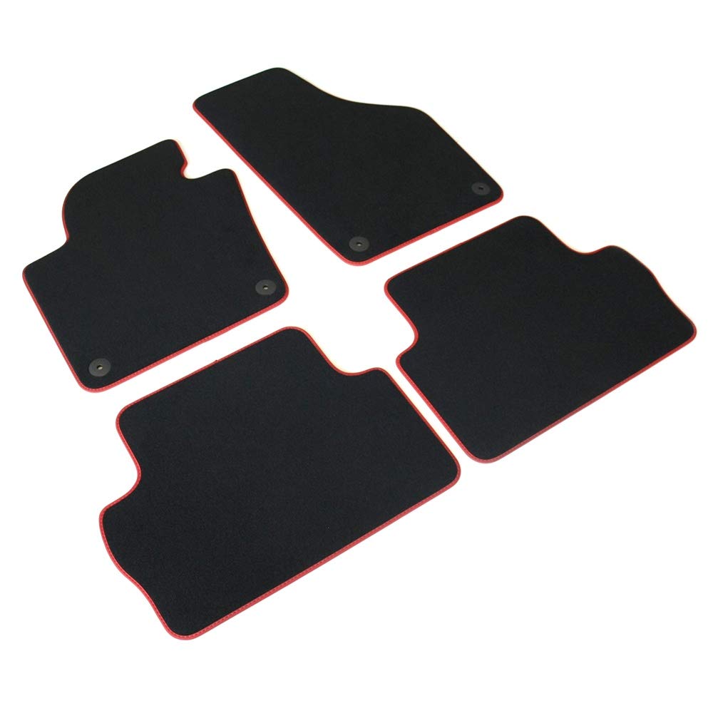 Seat 7N5863011CLOE Textil Fußmatten v+h Velours Matten 4X Stoffmatten FR Design, schwarz/rot Seat 7N5863011CLOE Textil Fußmatten v+h Velours Matten 4X Stoffmatten FR Design, schwarz/rot von Seat