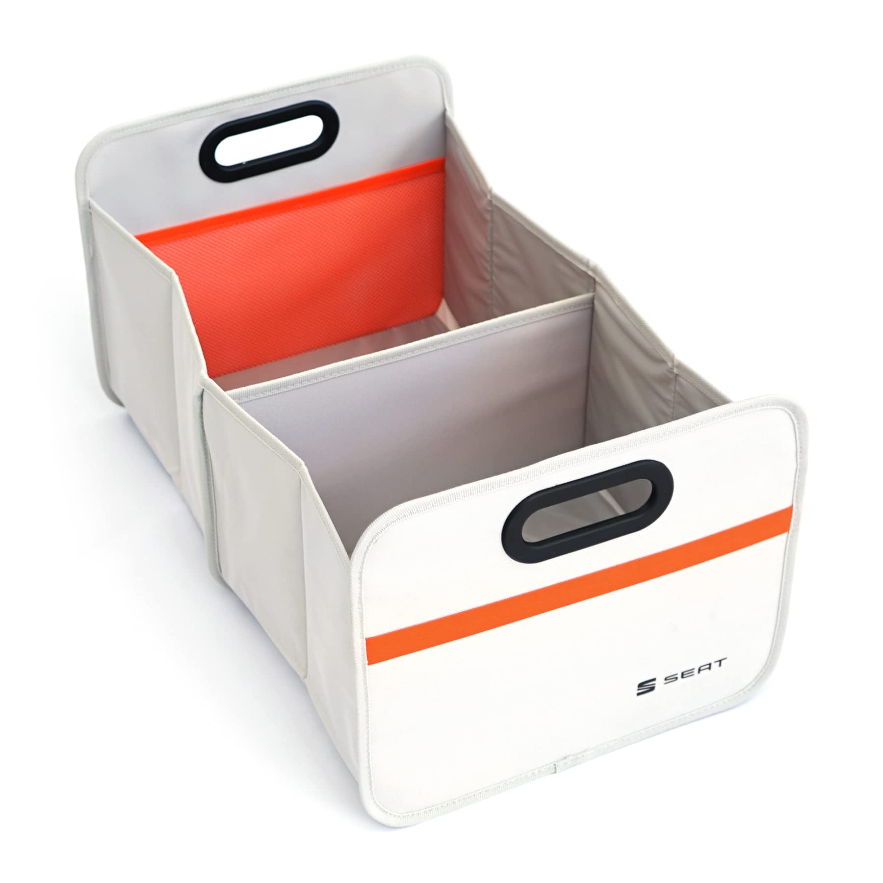 Seat OKD105551219 Faltbox Tasche Kofferraumbox Kiste Einkaufskorb Tasche Faltschachtel Transportbox, grau/orange von Seat