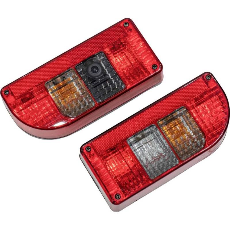 SecoRüt Anhänger-Beleuchtungsset integrierte HD Rückfahrkamera, Blinker, Bremslicht, Kennzeichenleuchte, Nebelschlussle von SecoRüt