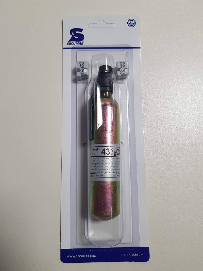 Secumar Ersatz-CO²-Dock (Automatik) SECUMATIC 4001S, Variante:43g von Secumar