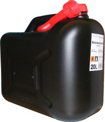 Sedata Benzinkanister 20L Kunststoff mit Einfüllschlauch, UN-Zulassung, Treibstoffkanister Kraftstoffkanister für Benzin Diesel von Sedata