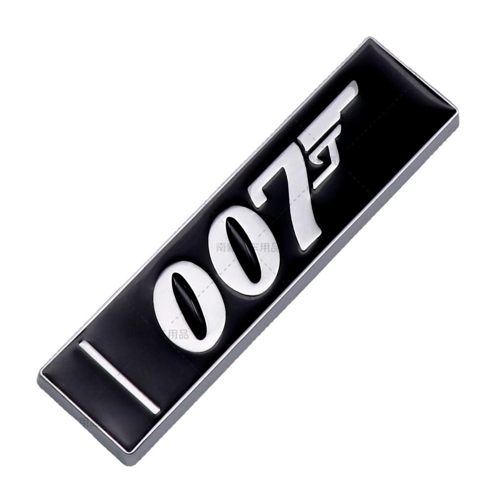 007 Auto Emblem 3D Metall Badge Abzeichen Chrom Aufkleber für alle Automodelle (Silber) von Sedcar