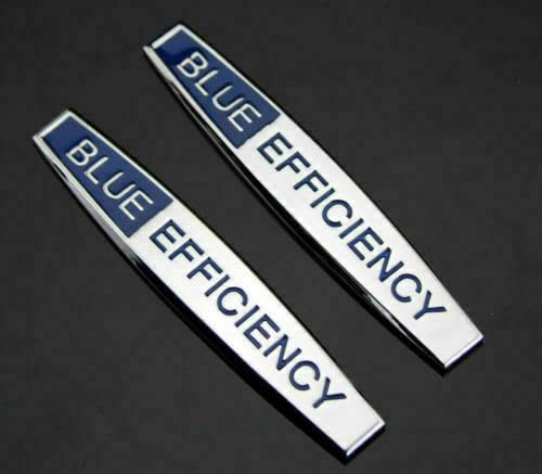 2 Stücke Blue Efficiency Auto Schriftzug Aufkleber Emblem Silver Universell 2 Stücke Blue Efficiency Auto Schriftzug Aufkleber Emblem Silver Universell von Sedcar