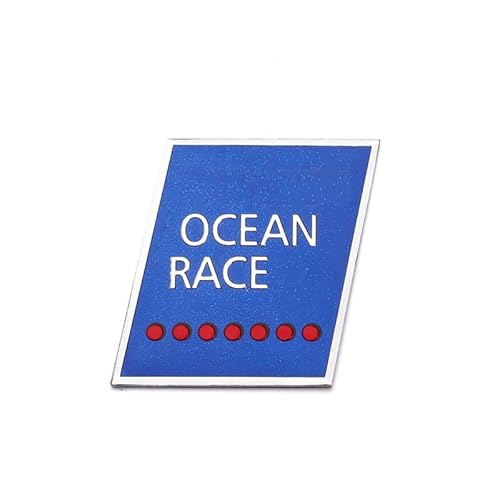 3D Auto Metall Alu Logo 3D Aufkleber R Design Emblem Abzeichen Badge für Volvo S40 S60 S80 V40 V50 V60 S90 C30 XC40 XC60 XC70 XC90 (Ocean Race) von Sedcar