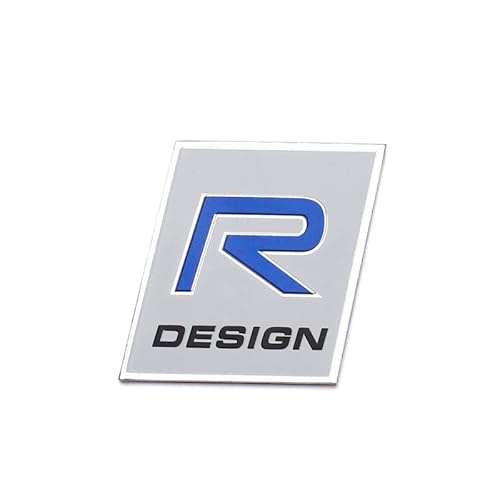3D Auto Metall Alu Logo 3D Aufkleber R Design Emblem Abzeichen Badge für Volvo S40 S60 S80 V40 V50 V60 S90 C30 XC40 XC60 XC70 XC90 (R Desing) von Sedcar