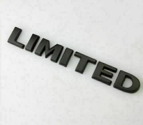3D Limited Emblem Schriftzug Logo Metall selbstklebend - schwarz mat von Sedcar