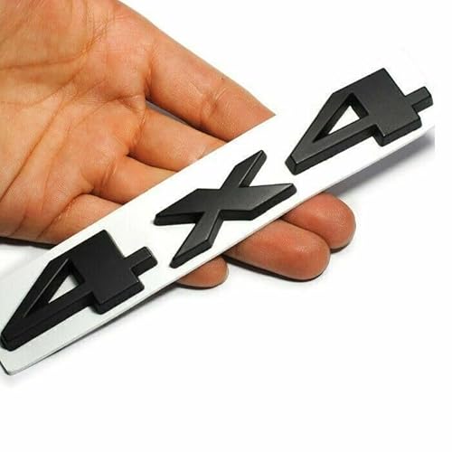 4x4 Emblem 100% Metall Badge Sticker Schriftzug Auto Aufkleber 3D Black von Sedcar