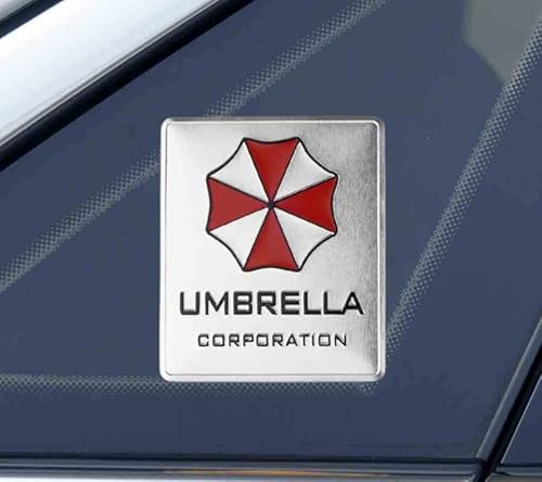Aluminium Umbrella Resident Evil Emblem Abzeichen Auto Badge Aufkleber Silber von Sedcar