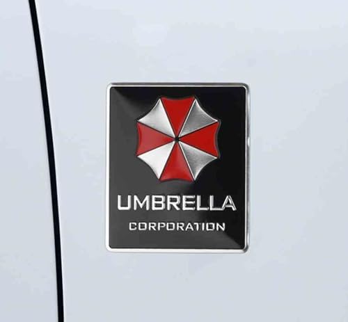 Aluminium Umbrella Resident Evil Emblem Abzeichen Auto Badge Aufkleber schwarz von Sedcar