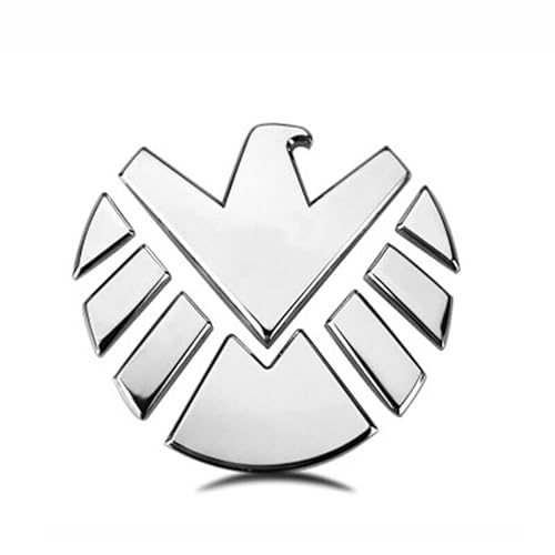 Auto Emblem- Agents of Shield Adler Silber 3D Metall Motorrad Tuning von Sedcar