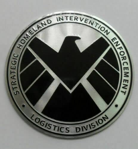 Avengers Marvel Agents of Shield 3D Metall Aufkleber Chrom Emblem Auto Logo von Sedcar