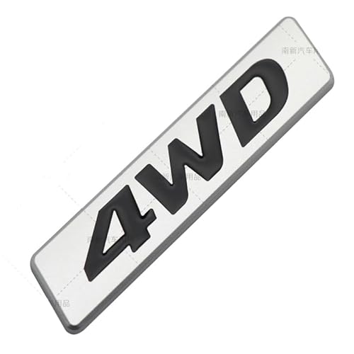 Hochwertiger 4WD Auto Aufkleber Emblem passend für New Tucson 1.6T, ix45, Allrad Emblem zur Personalisierung (Schwarz) von Sedcar
