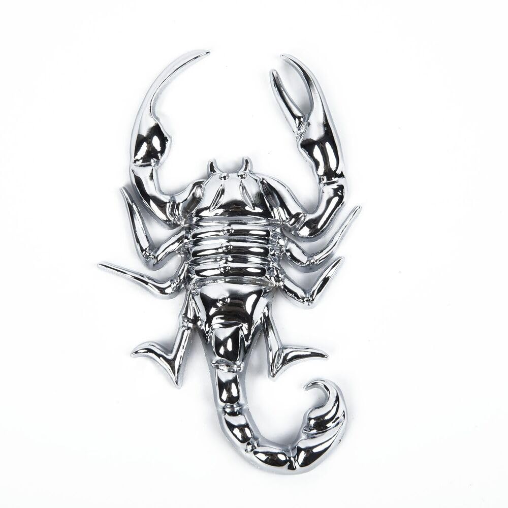 Neuest Chrom Metall Abzeichen Emblem Silber Skorpion 3D Auto Heck Aufkleber Logo Neuest Chrom Metall Abzeichen Emblem Silber Skorpion 3D Auto Heck Aufkleber Logo von Sedcar