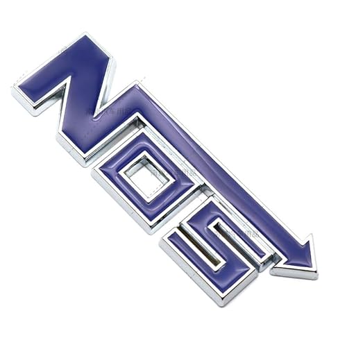 Nos Auto Emblem Sticker Aufkleber Stickstoff beschleunigt Autokennzeichen NOS Personalisierung (Blau) von Sedcar