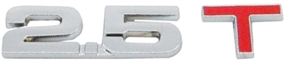 Schriftzug 2.5 T Metall Emblem Logo Auto Sticker Aufkleber 2.5 Silber Rot Schriftzug 2.5 T Metall Emblem Logo Auto Sticker Aufkleber 2.5 Silber Rot von Sedcar